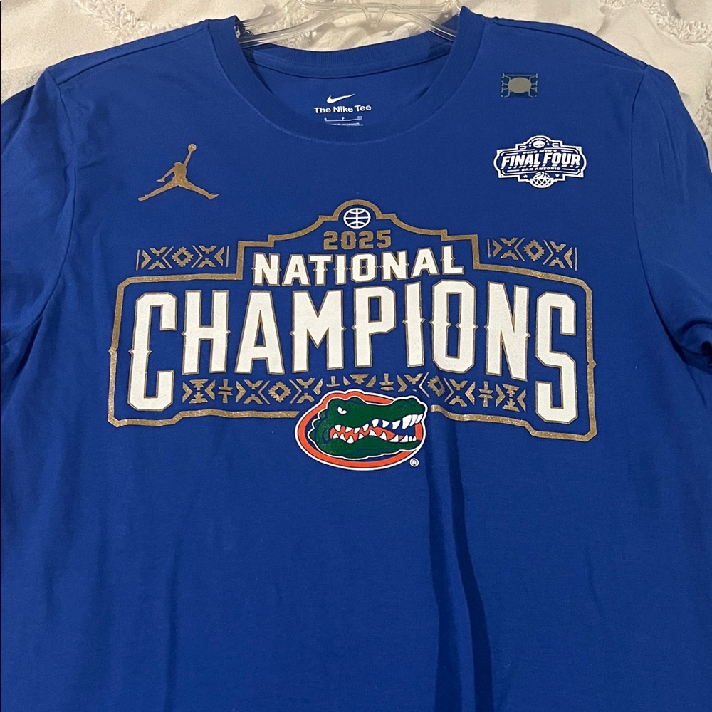 FL Gators Nike Blue National Champions Tee